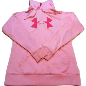 Under Armour Pink Hoodie Logo Size Small S